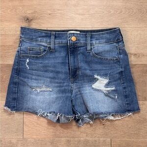 Distressed Denim Women Shorts